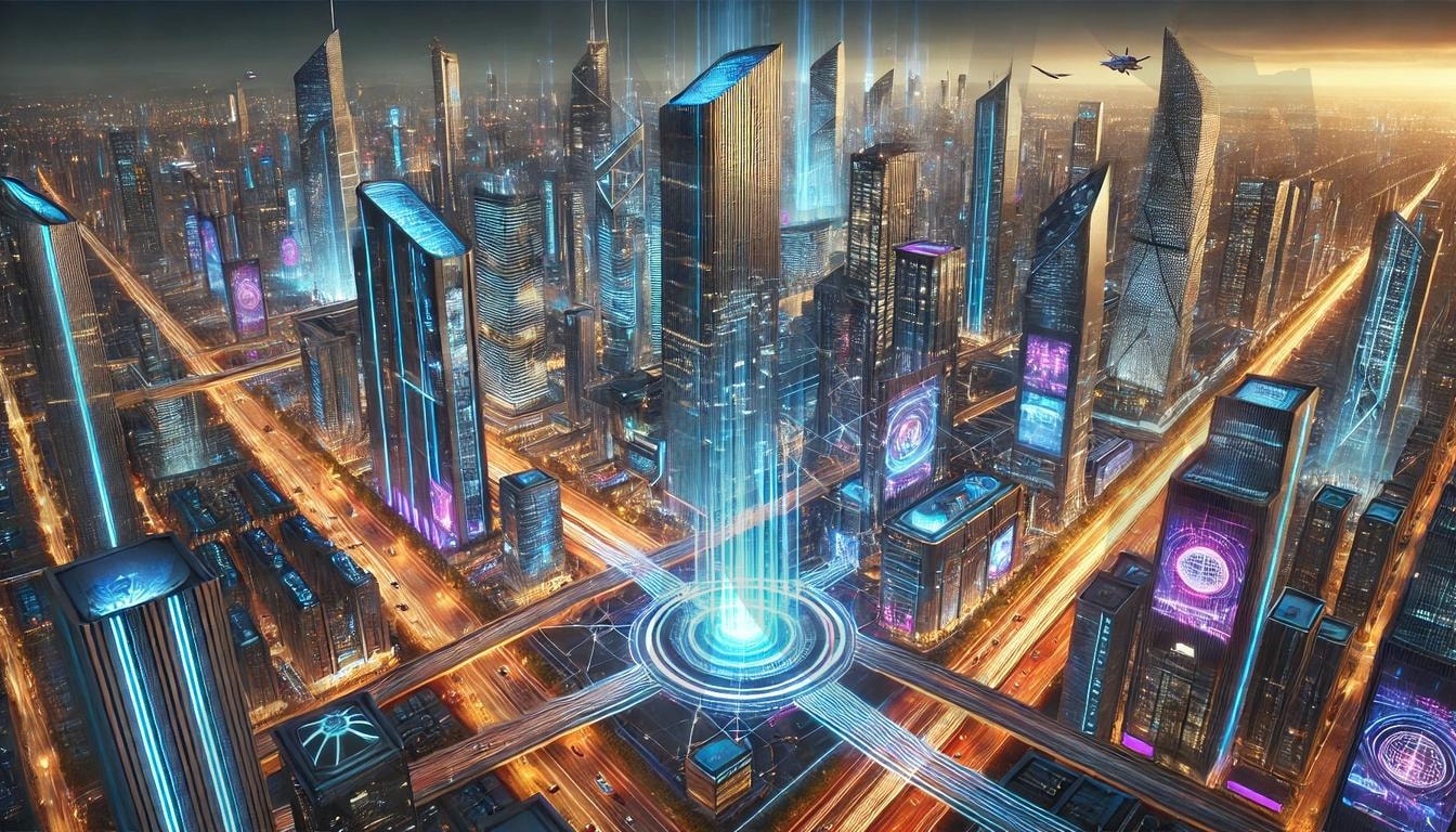 네트워크 도시 | 네트워크, ai, 도시풍경, 미래, 디지털 | 스탠바이 STANDBUY 디지털 콘텐츠