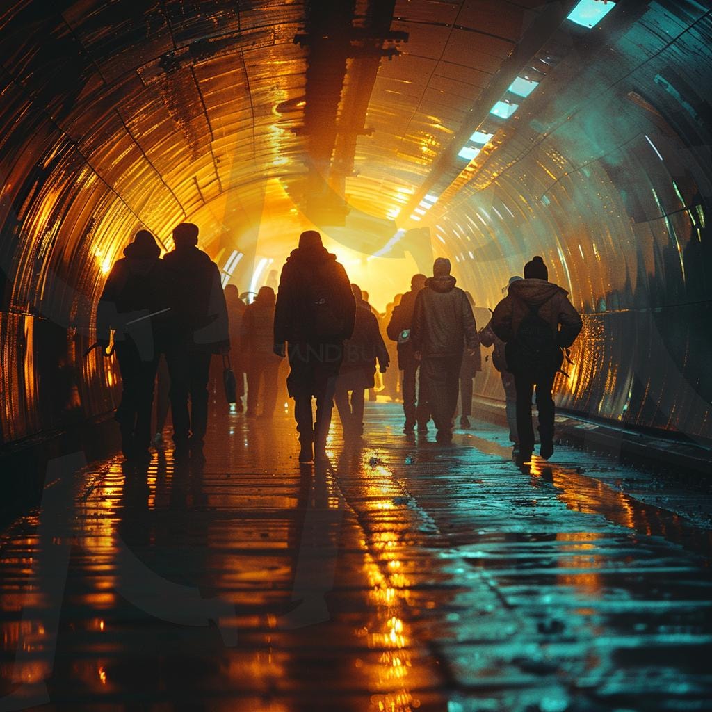 터널에있는사람들 | 터널, 사람, 사고, 방화, 사람들, 도로, ai | 스탠바이 STANDBUY 디지털 콘텐츠