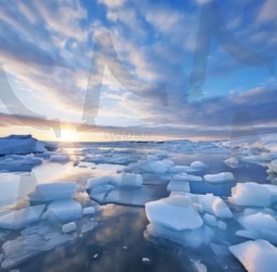 겨울바다 | 바다, 얼음, 구름, 노을, 겨울바다, 얼음조각, ai | 스탠바이 STANDBUY 디지털 콘텐츠