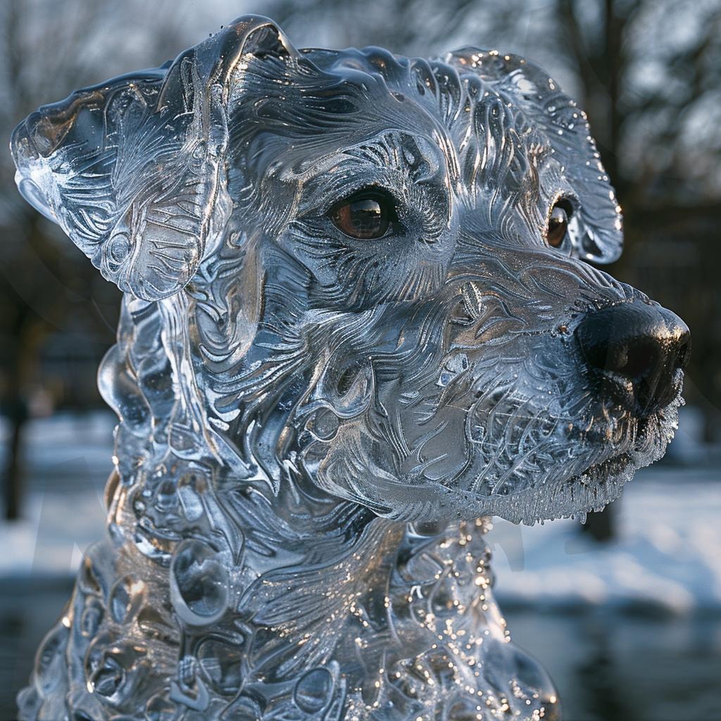 강아지얼음작품 | 얼음, 동상, 작품, 물, 겨울, 꽁꽁, 동상, 강아지, 멍멍이, 개, 얼음작품, ai | 스탠바이 STANDBUY 디지털 콘텐츠