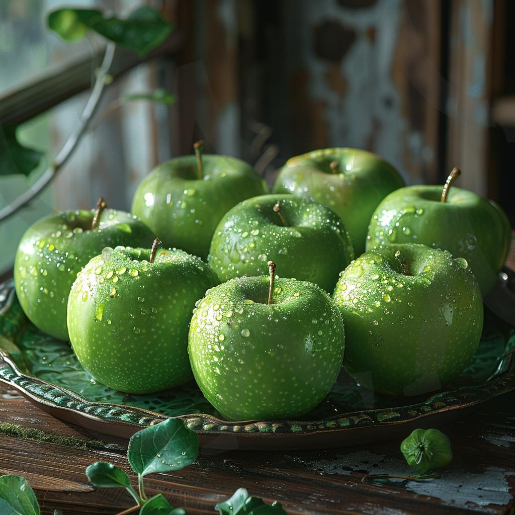 달콤한사과 | 사과, 풋사과, 과일, 상자, 선물, 파란사과, ai | 스탠바이 STANDBUY 디지털 콘텐츠