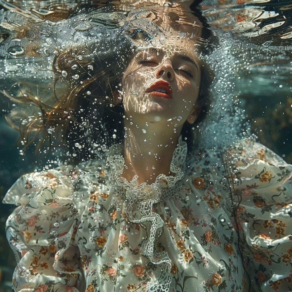 잠수 | 잠수, 수영, 죽음, 여자, 물, 물방울, ai | 스탠바이 STANDBUY 디지털 콘텐츠