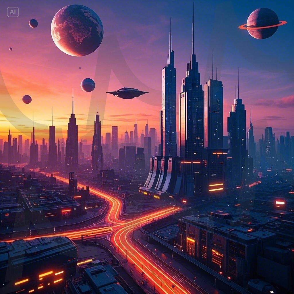 우주도시 | 우주, 우주도시, 미래도시, 행성, 미래의모습, ai | 스탠바이 STANDBUY 디지털 콘텐츠