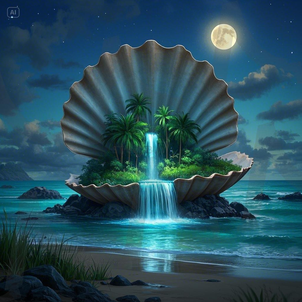 몽환적인 바다 | 몽환적인, 바다, 신비로운, 신기한, 인어, ai | 스탠바이 STANDBUY 디지털 콘텐츠