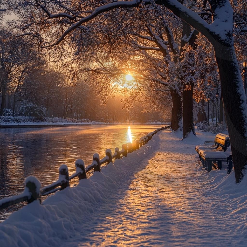 다양한 분위기의 호수가 있는 산책로의 모습 16 | 풍경, 배경, 산책로, 공원, 공원로, 길, ai | 스탠바이 STANDBUY 디지털 콘텐츠