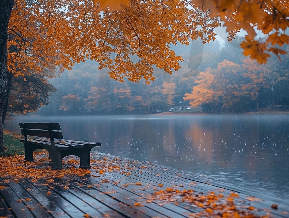 다양한 분위기의 호수가 있는 산책로의 모습 3 | 풍경, 배경, 산책로, 공원, 공원로, 길, ai | 스탠바이 STANDBUY 디지털 콘텐츠