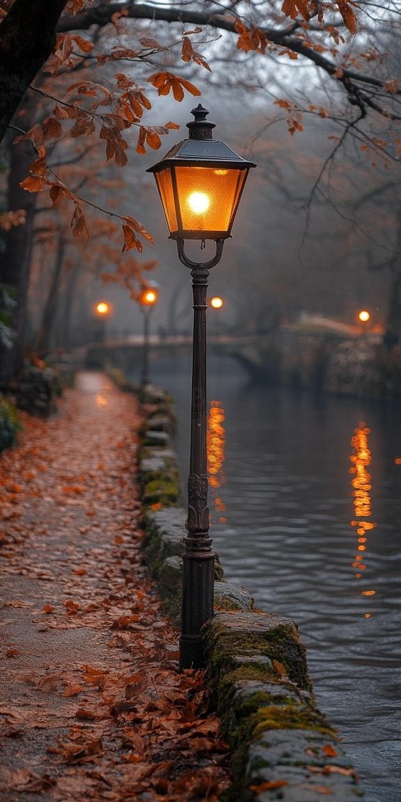 다양한 분위기의 호수가 있는 산책로의 모습 5 | 풍경, 배경, 산책로, 공원, 공원로, 길, ai | 스탠바이 STANDBUY 디지털 콘텐츠