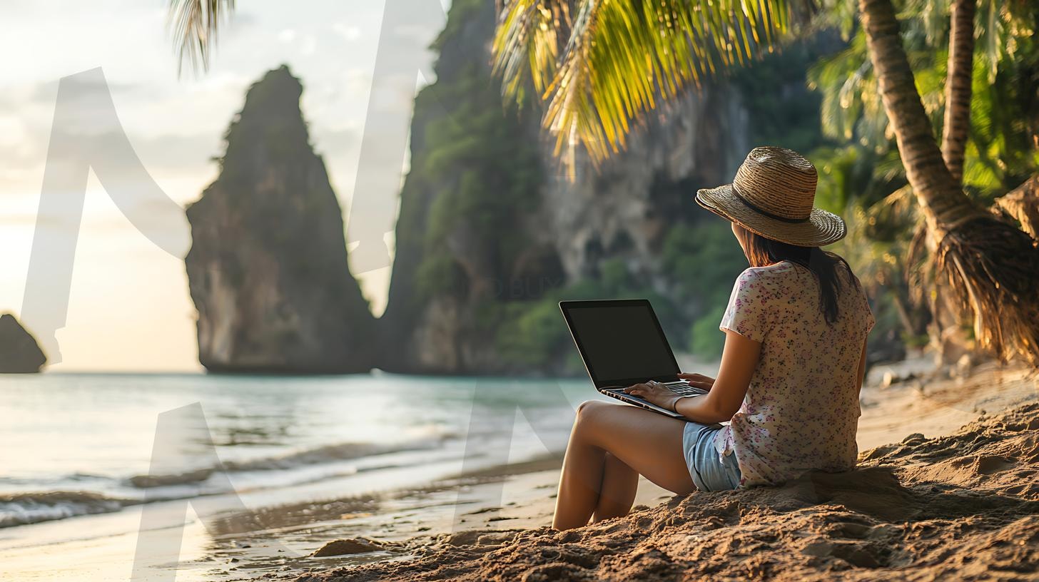 업무용 노트북을 사용하고 캐주얼한 옷을 입고 편안한 분위기, 솔직한 순간, 자연광, 따뜻한 환경, 사실적인 디테일, 미묘한 그림자, 사진, 일광을 사용하는 중년 라틴계 여성. | 업무용 노트북을 사용하고 캐주얼한 옷을 입고 편안한 분위기, 솔직한 순간, 자연광, 따뜻한 환경, 사실적인 디테일, 미묘한 그림자, 사진, 일광을 사용하는 중년 라틴계 여성., ai | 스탠바이 STANDBUY 디지털 콘텐츠