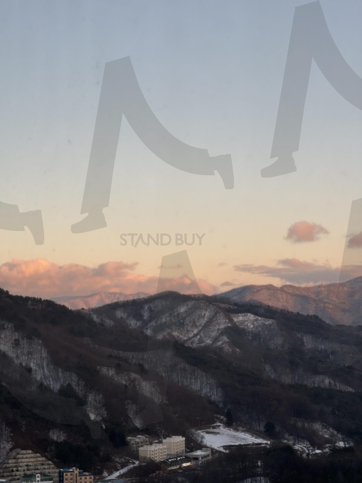 겨울의 노을 | 하늘, 겨울, 평창, 전망, 노을, 산, 눈, 설경 | 스탠바이 STANDBUY 디지털 콘텐츠