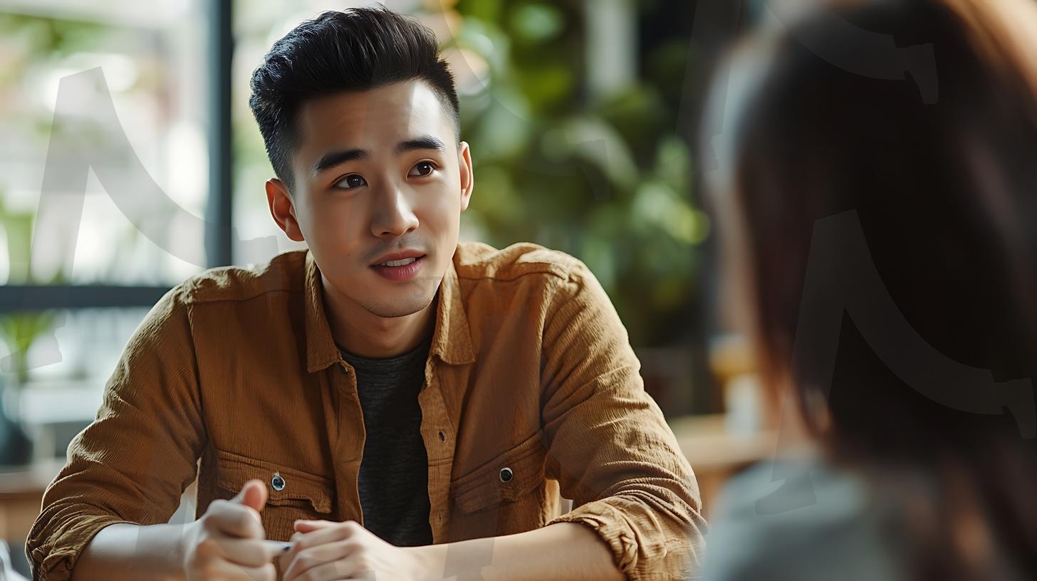 30대 아시아 남성이 비즈니스 미팅에 참석하여 캐주얼한 옷을 입고 편안한 분위기, 솔직한 순간, 자연광, 따뜻한 환경, 사실적인 디테일, 미묘한 그림자, 사진, 일광 | 30대 아시아 남성이 비즈니스 미팅에 참석하여 캐주얼한 옷을 입고 편안한 분위기, 솔직한 순간, 자연광, 따뜻한 환경, 사실적인 디테일, 미묘한 그림자, 사진, 일광, ai | 스탠바이 STANDBUY 디지털 콘텐츠