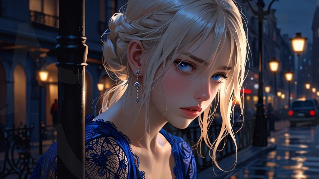 예쁜여성캐릭터 | 여성, 캐릭터, 분위기, 분위기있는, 밤, 이쁜캐릭터, ai | 스탠바이 STANDBUY 디지털 콘텐츠