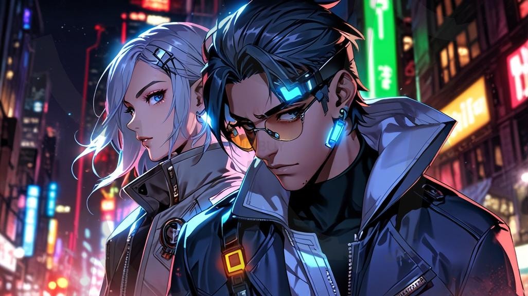 캐릭터 | 남자, 여자, 캐릭터, 미래, 사이펑크, 음악, ai | 스탠바이 STANDBUY 디지털 콘텐츠