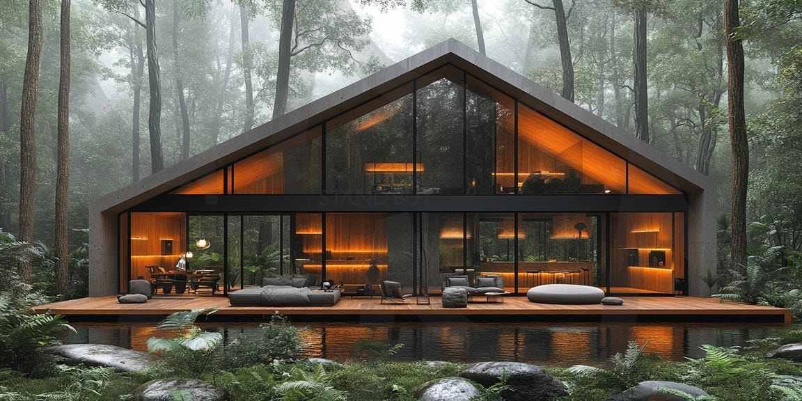 다양한 분위기의 주택의 모습16 | 풍경, 배경, 환경, 집, 주택, 건축물, ai | 스탠바이 STANDBUY 디지털 콘텐츠