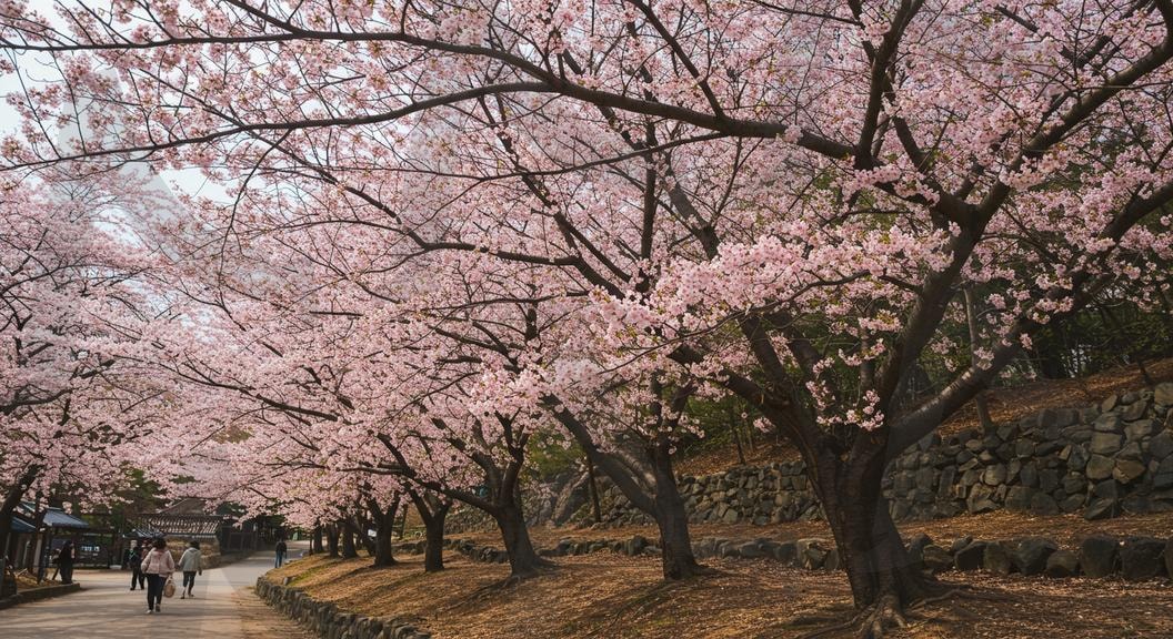 벚꽃배경화면 | 경치, 자연, 한국, 벚꽃축제, 나무, 하늘, 꽃, 호수, 숲, 여름, 녹색, 단풍, 산, 봄, 잔디, 분홍색, 축제, 베경화면, 풍경화면, 아름다움, 절경, ai | 스탠바이 STANDBUY 디지털 콘텐츠