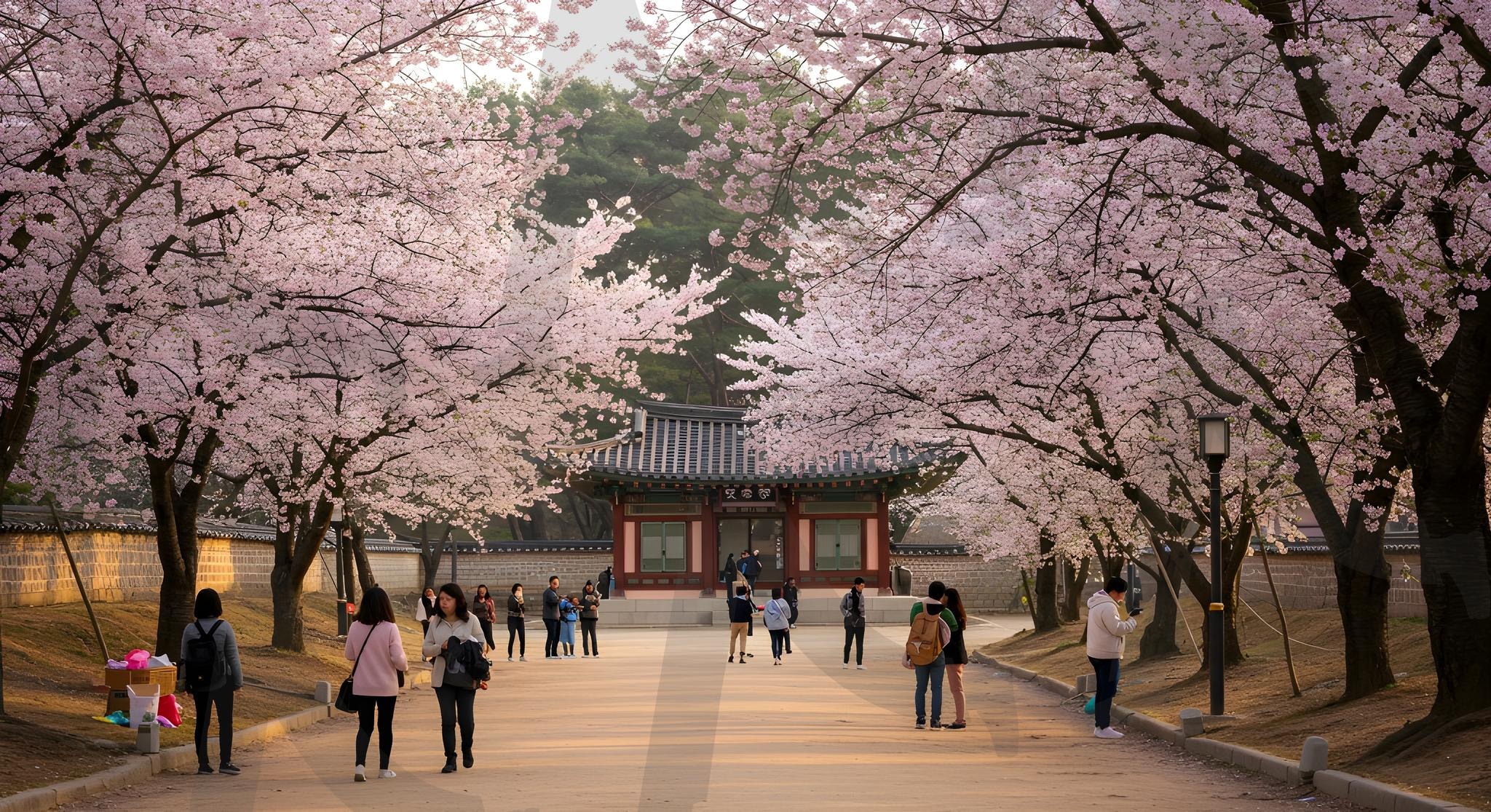 벚꽃축제 | 경치, 자연, 한국, 벚꽃축제, 나무, 하늘, 꽃, 호수, 숲, 여름, 녹색, 단풍, 산, 봄, 잔디, 분홍색, 축제, ai | 스탠바이 STANDBUY 디지털 콘텐츠