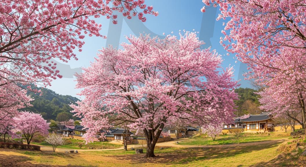 벚꽃풍경 | 경치, 자연, 한국, 벚꽃축제, 나무, 하늘, 꽃, 호수, 숲, 여름, 녹색, 단풍, 산, 봄, 잔디, 분홍색, 축제, 베경화면, 풍경화면, 아름다움, 절경, ai | 스탠바이 STANDBUY 디지털 콘텐츠