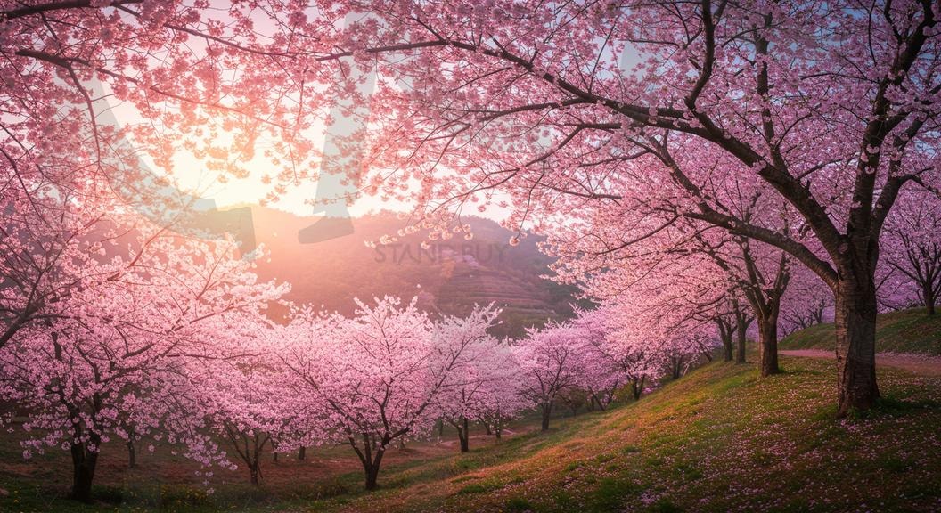 벚꽃풍경 | 경치, 자연, 한국, 벚꽃축제, 나무, 하늘, 꽃, 호수, 숲, 여름, 녹색, 단풍, 산, 봄, 잔디, 분홍색, 축제, 베경화면, 풍경화면, 아름다움, 절경, ai | 스탠바이 STANDBUY 디지털 콘텐츠