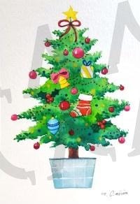 크리스마스 트리(Christmas tree) | 크리스마스, 트리, 그림, Christmas, painting, tree | 스탠바이 STANDBUY 디지털 콘텐츠