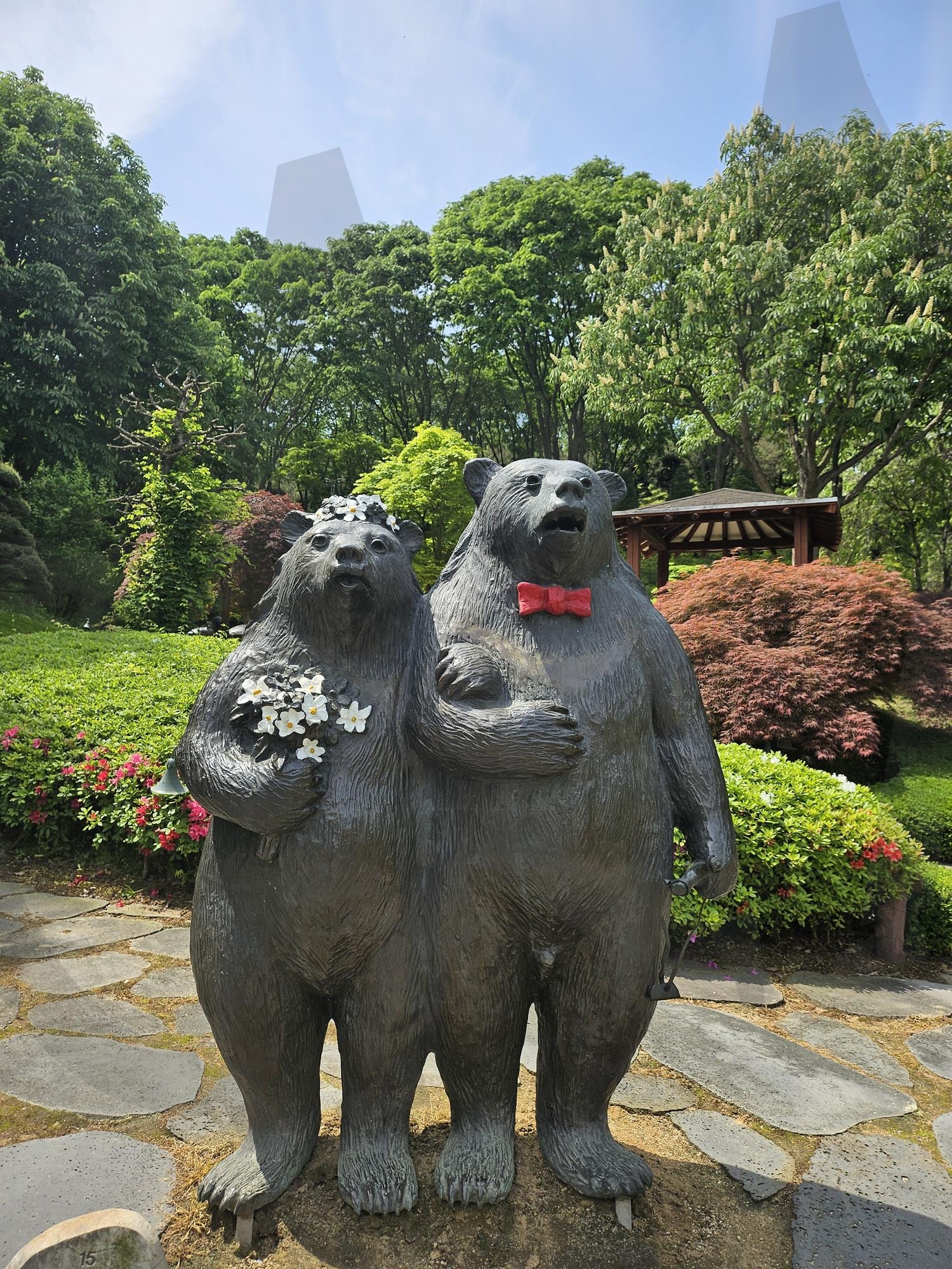 곰순이,곰돌이 한쌍 | 세종, 베어트리파크, 곰돌이조각상, 사랑, 한쌍, 축하, 행복 | 스탠바이 STANDBUY 디지털 콘텐츠