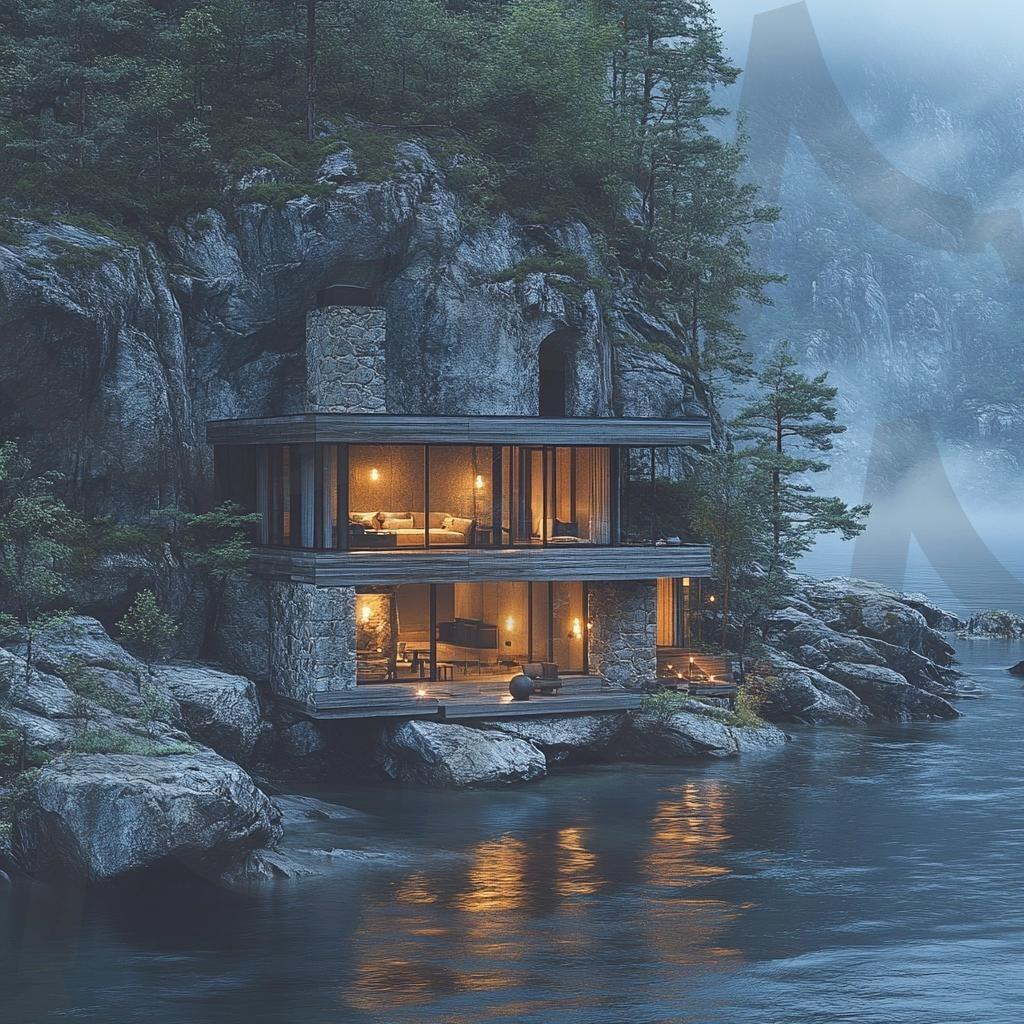 다양한 분위기의 주택의 모습64 | 풍경, 배경, 환경, 집, 주택, 건축물, ai | 스탠바이 STANDBUY 디지털 콘텐츠