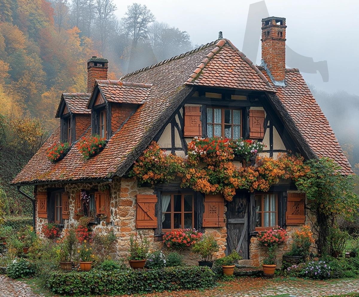 다양한 분위기의 주택의 모습99 | 풍경, 배경, 환경, 집, 주택, 건축물, ai | 스탠바이 STANDBUY 디지털 콘텐츠