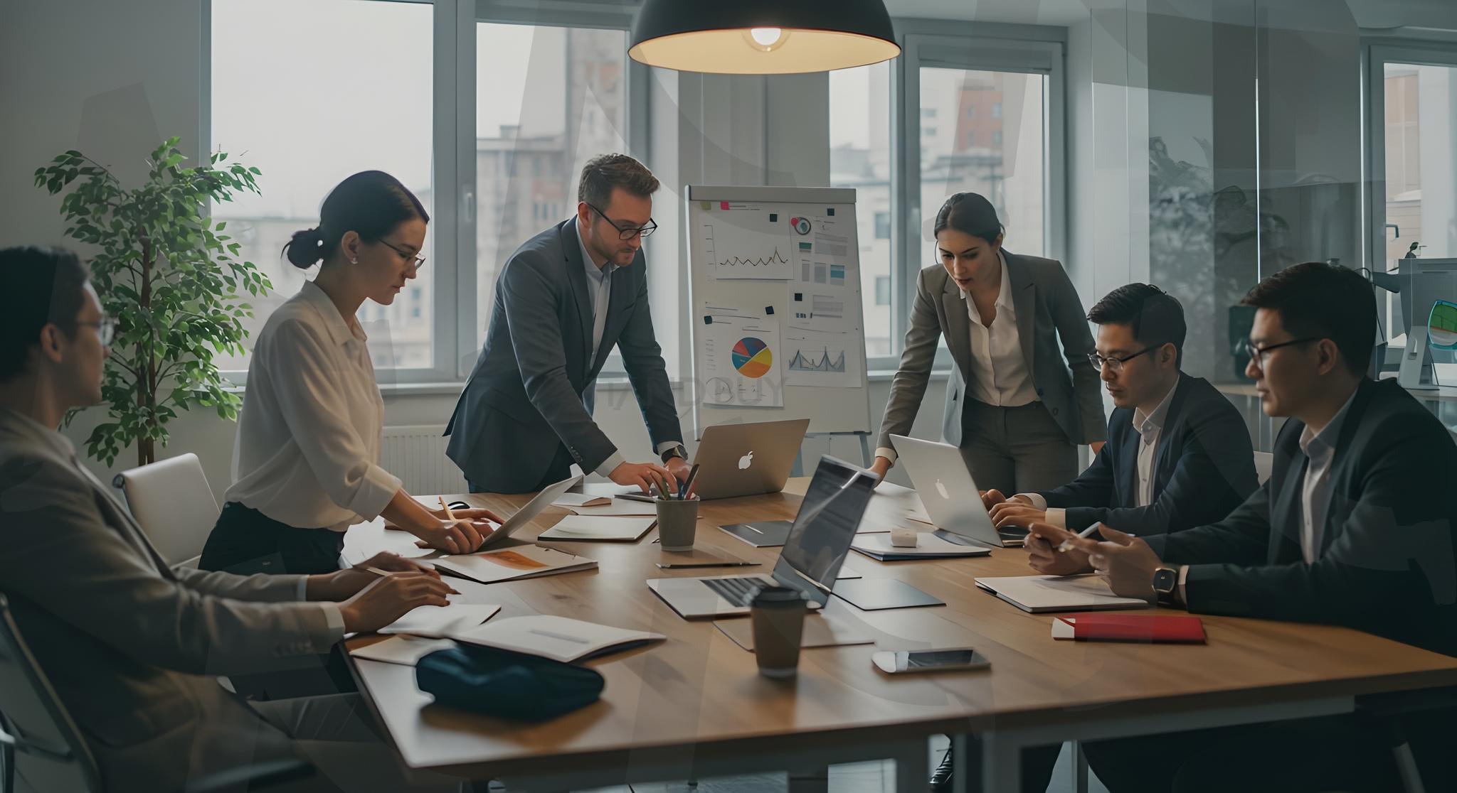 팀워크 | 사무실, 컨퍼런스, 사람들, 그룹, 여자, 비즈니스 우먼, 팀, 실업가, 보유, 좌석, 표, 비즈니스 사람, 회의, 교실, 작업, 이야기, 팀워크, 남자, 훈련, 컴퓨팅, 표시, 직업적인, 웃고있는, 사람, 회의, 협업, 직장, 비즈니스, ai | 스탠바이 STANDBUY 디지털 콘텐츠