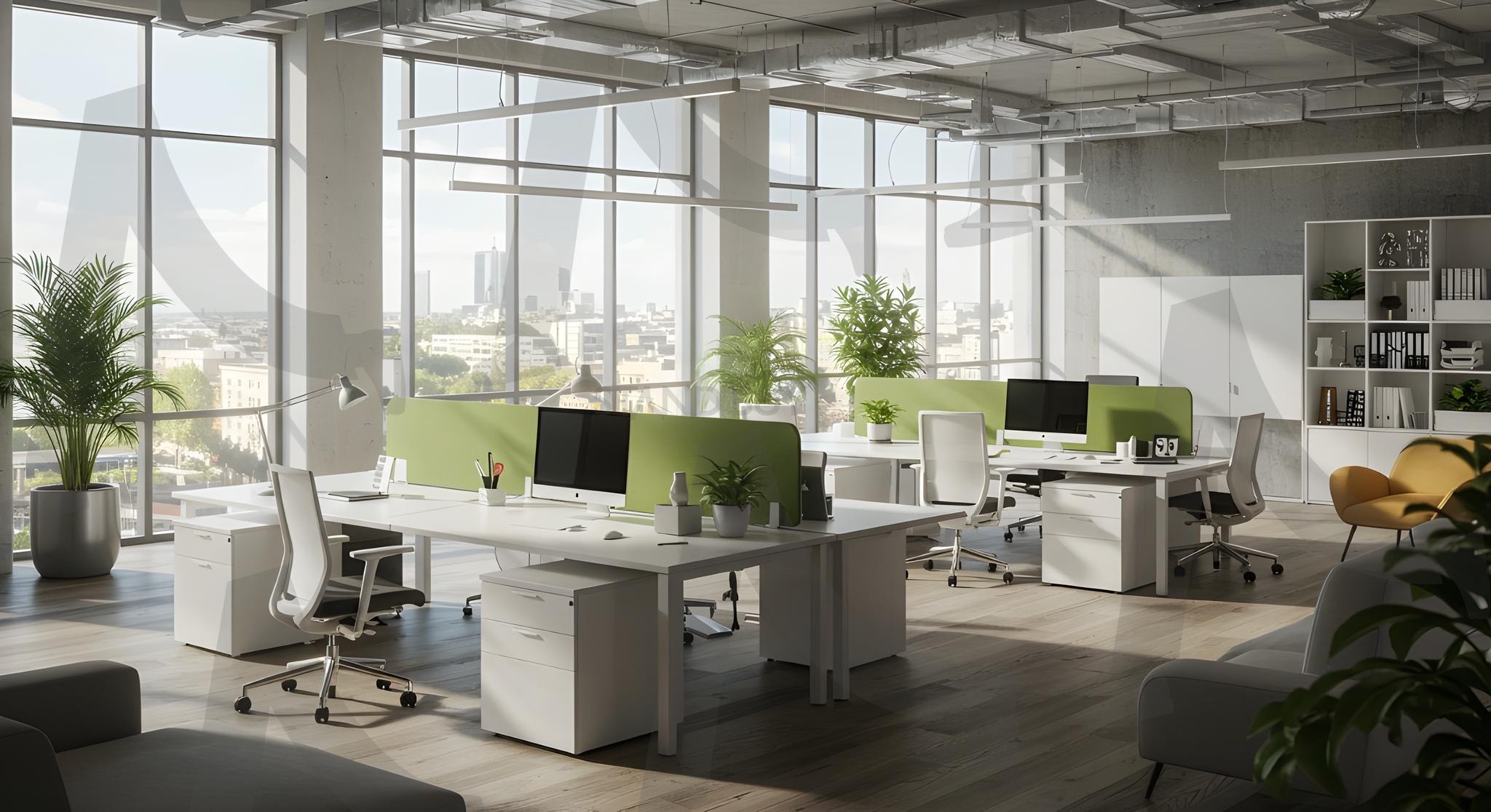 사무실 | 오픈 플랜, 협업 공간, 현대적 디자인, 직원 토론, 다채로운 장식, 업무 환경, 창의성, 팀워크, 편안한 가구, 자연광, 회의실, 기술적 장비, 생산성, 사무용품, 휴식 공간, 사무실, 회사공간, ai | 스탠바이 STANDBUY 디지털 콘텐츠