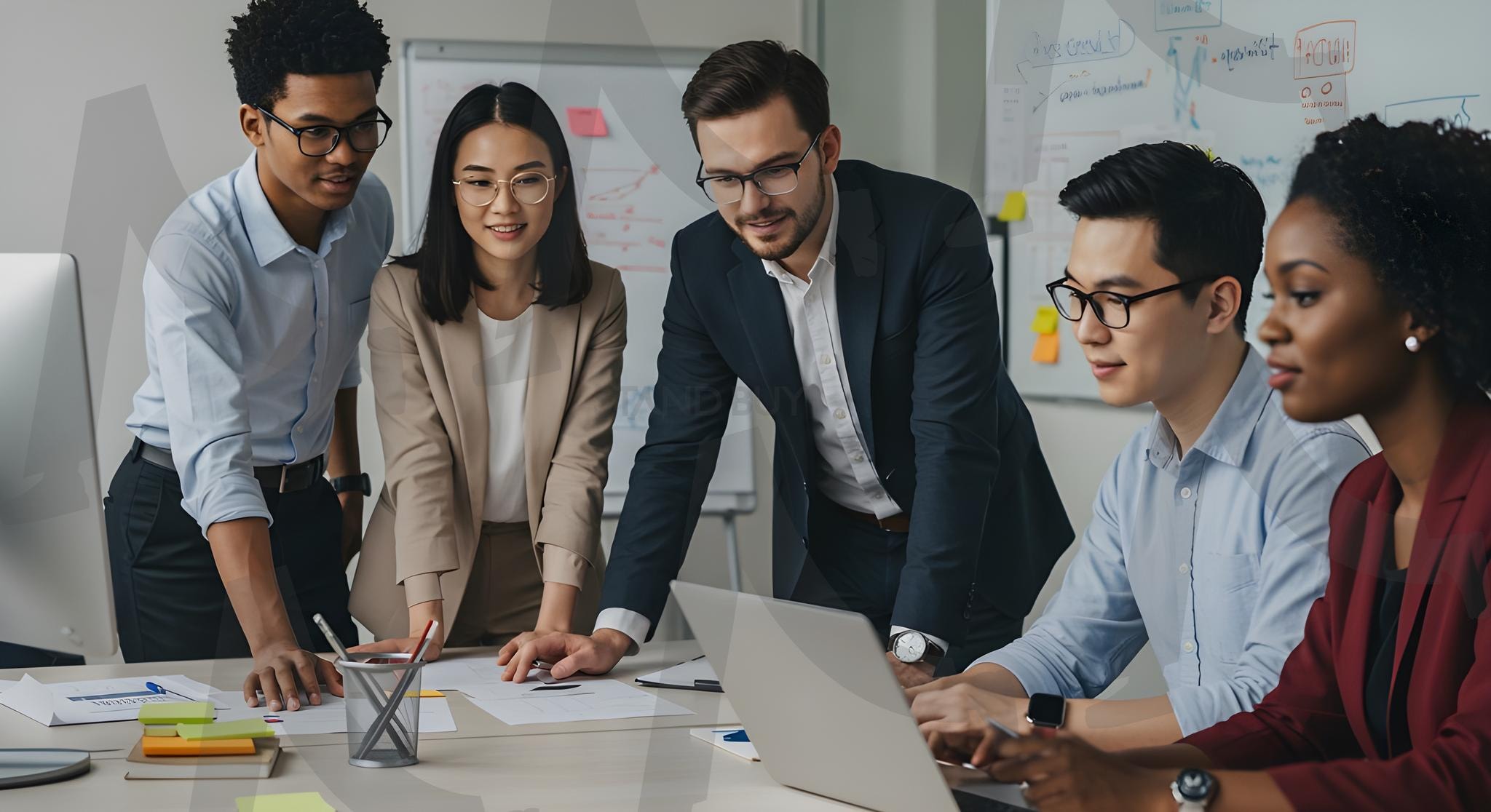협업 | 사무실, 컨퍼런스, 사람들, 그룹, 여자, 비즈니스 우먼, 팀, 실업가, 보유, 좌석, 표, 비즈니스 사람, 회의, 교실, 작업, 이야기, 팀워크, 남자, 훈련, 컴퓨팅, 표시, 직업적인, 웃고있는, 사람, 회의, 협업, 직장, 비즈니스, ai | 스탠바이 STANDBUY 디지털 콘텐츠