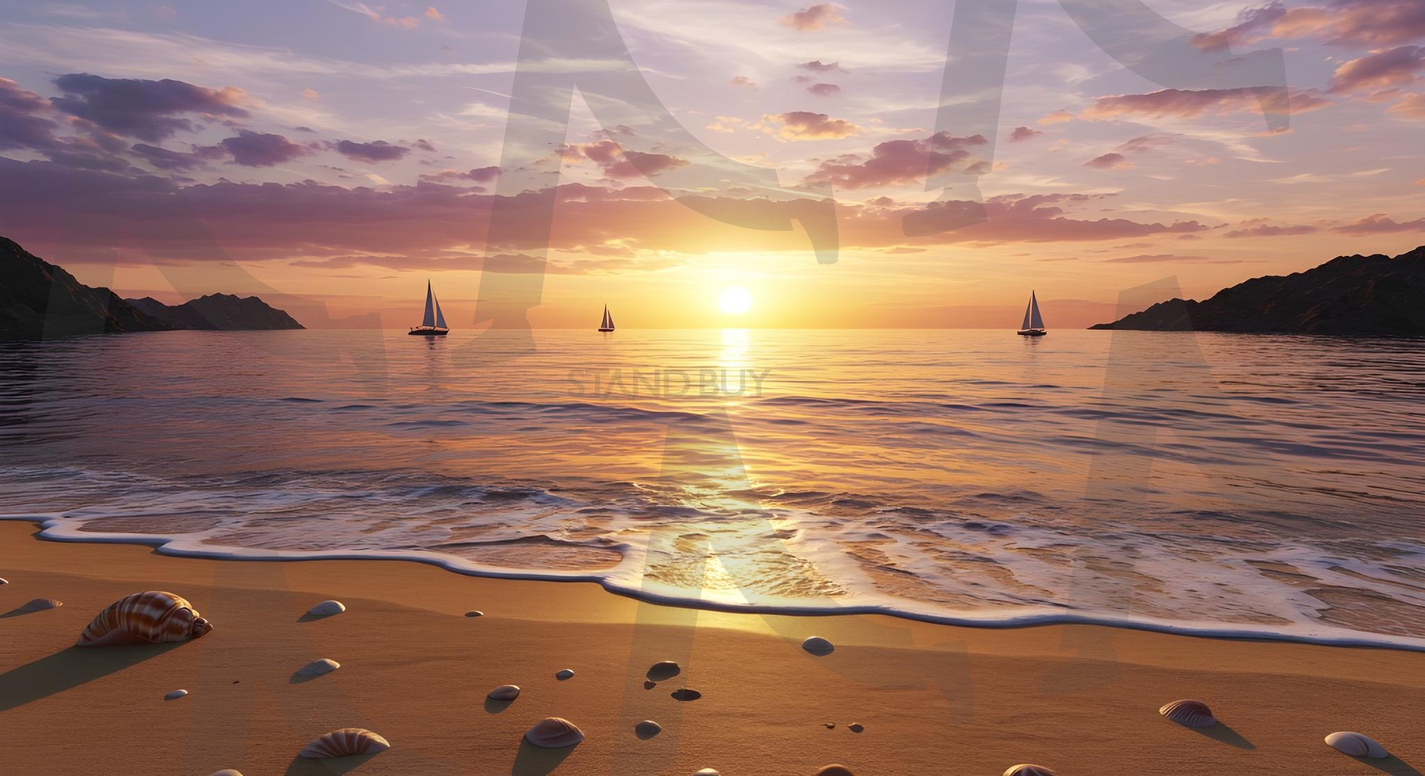 아름다운 풍경 | 하늘, 일몰, 태양, 구름, 자연, 일출, 주황색, 빨간색, 파란색, 밤, 조명, 풍경, 아름다움, 색, 아름다운, 하늘의 색, 노란색, 태양광, 새벽, 기후, 빛나는, 인상, 수평선, 배경화면, 풍경, 자연풍경, 바다, 해변, 해수욕장 | 스탠바이 STANDBUY 디지털 콘텐츠