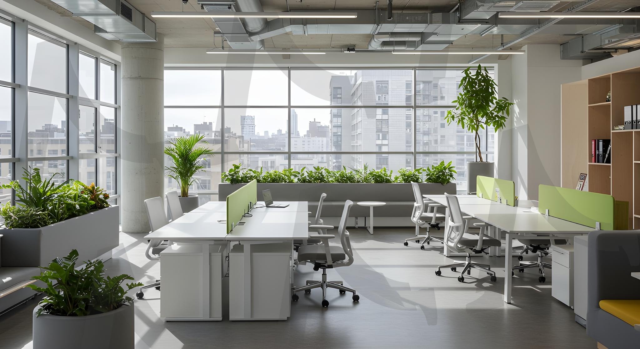 사무실 | 오픈 플랜, 협업 공간, 현대적 디자인, 직원 토론, 다채로운 장식, 업무 환경, 창의성, 팀워크, 편안한 가구, 자연광, 회의실, 기술적 장비, 생산성, 사무용품, 휴식 공간, 사무실, 회사공간, ai | 스탠바이 STANDBUY 디지털 콘텐츠