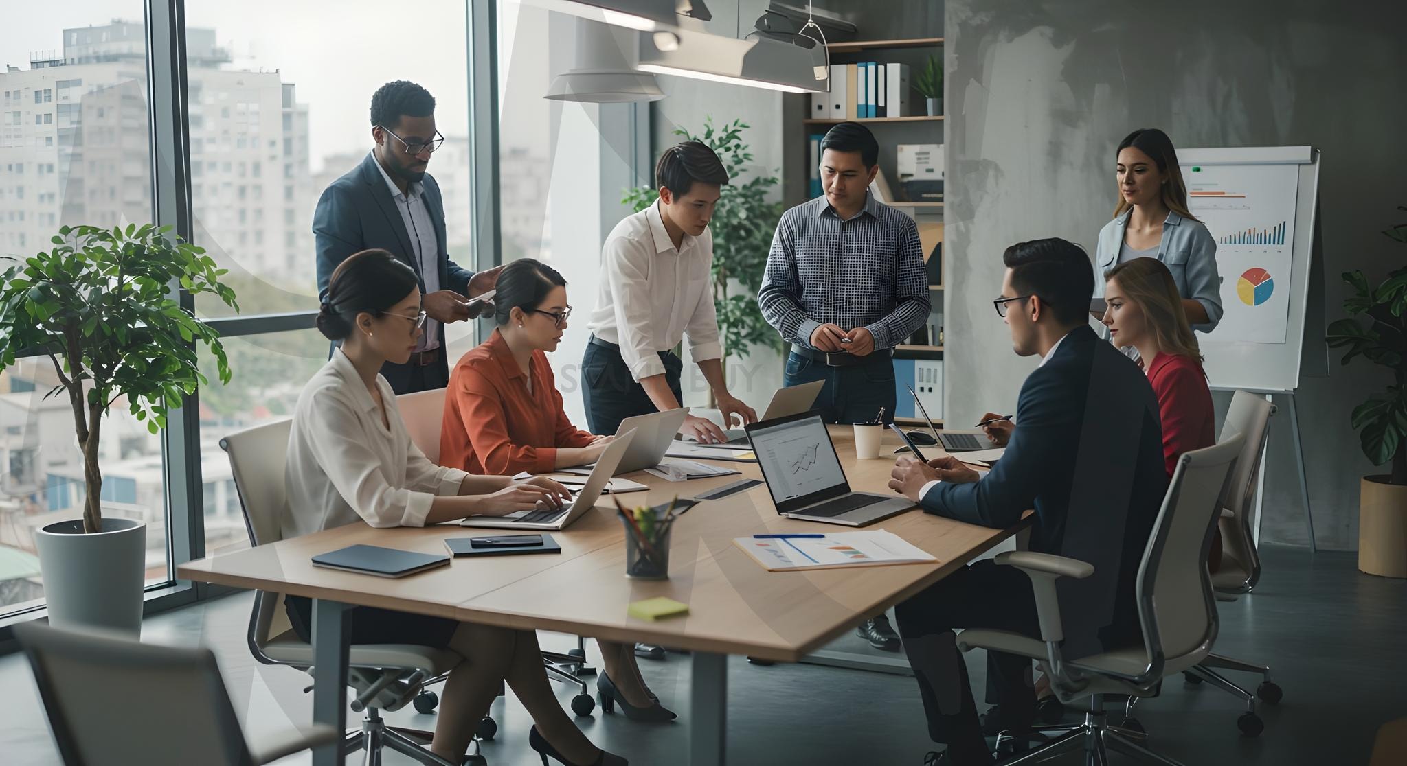 프로젝트 | 사무실, 컨퍼런스, 사람들, 그룹, 여자, 비즈니스 우먼, 팀, 실업가, 보유, 좌석, 표, 비즈니스 사람, 회의, 교실, 작업, 이야기, 팀워크, 남자, 훈련, 컴퓨팅, 표시, 직업적인, 웃고있는, 사람, 회의, 협업, 직장, 비즈니스, ai | 스탠바이 STANDBUY 디지털 콘텐츠