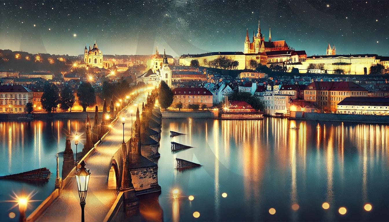 프라하의 밤 | 프라하, 배경이미지, 풍경, 배경, ppt | 스탠바이 STANDBUY 디지털 콘텐츠