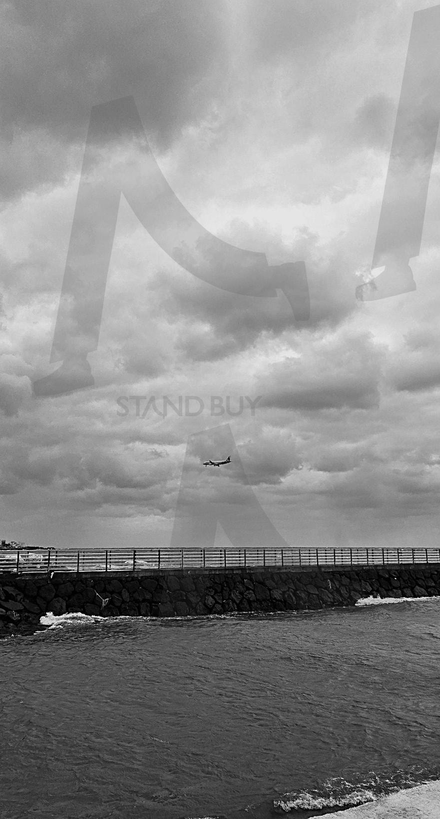 흑백 비행기 바다 | 흑백, 비행기, 바다, 흑백풍경, 풍경사진 | 스탠바이 STANDBUY 디지털 콘텐츠