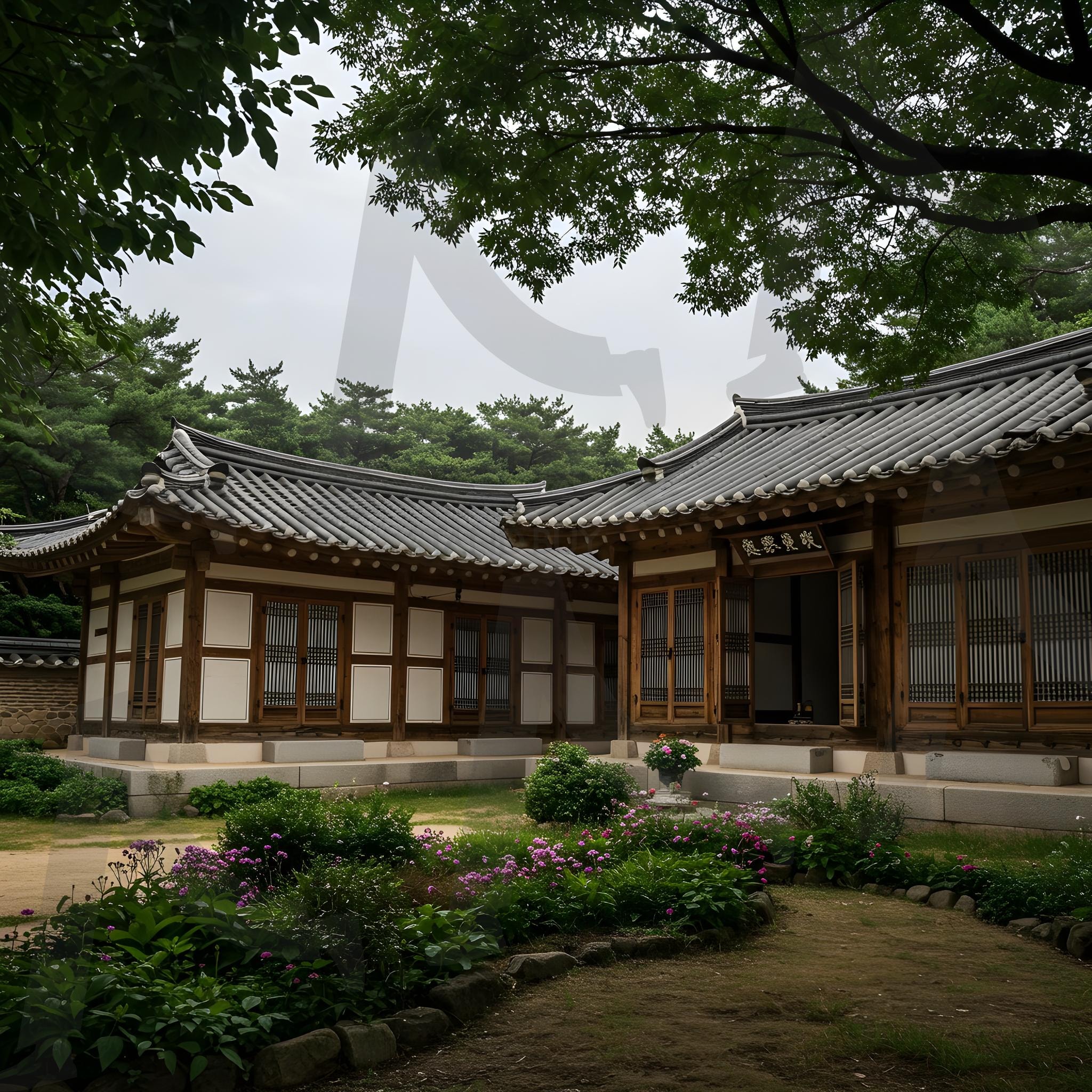 한국전통 기와집 | 한국, 전통, 기와집, 옛날, 역사, 자연풍경, 배경화면, 건물, 건축, 아름다운 건물, 전통적인, 문화, 문화재, ai | 스탠바이 STANDBUY 디지털 콘텐츠