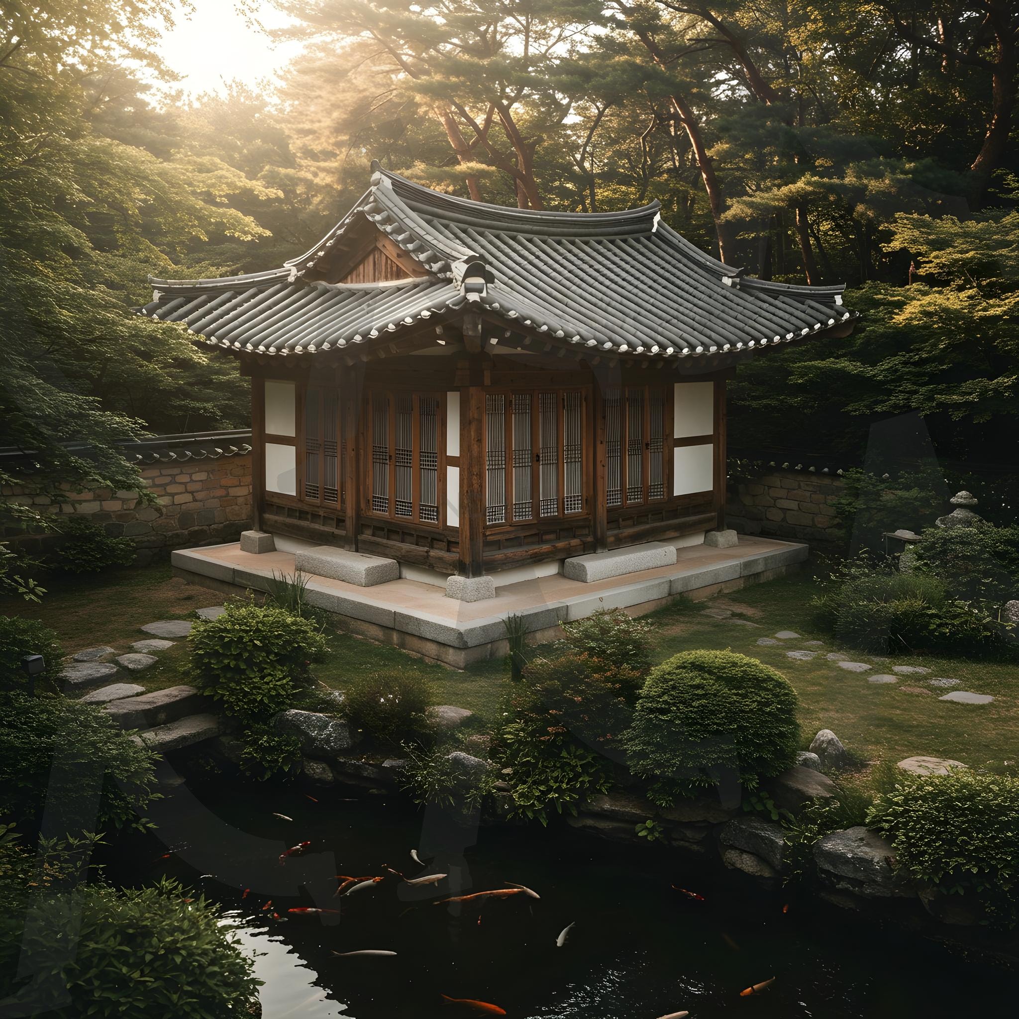 한국전통 기와집 | 한국, 전통, 기와집, 옛날, 역사, 자연풍경, 배경화면, 건물, 건축, 아름다운 건물, 전통적인, 문화, 문화재, ai | 스탠바이 STANDBUY 디지털 콘텐츠