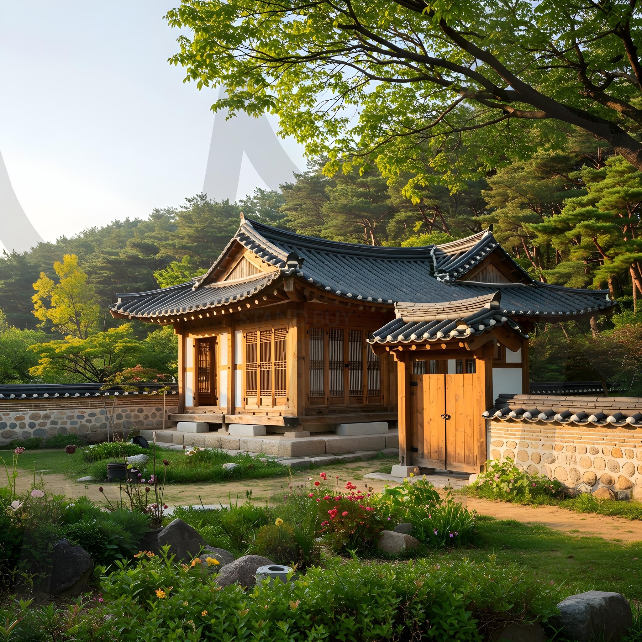 한국전통 기와집 | 한국, 전통, 기와집, 옛날, 역사, 자연풍경, 배경화면, 건물, 건축, 아름다운 건물, 전통적인, 문화, 문화재, ai | 스탠바이 STANDBUY 디지털 콘텐츠