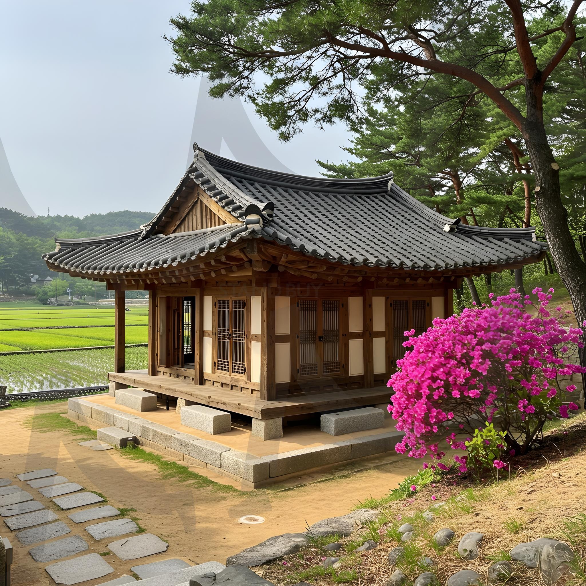 한국전통 기와집 | 한국, 전통, 기와집, 옛날, 역사, 자연풍경, 배경화면, 건물, 건축, 아름다운 건물, 전통적인, 문화, 문화재, ai | 스탠바이 STANDBUY 디지털 콘텐츠