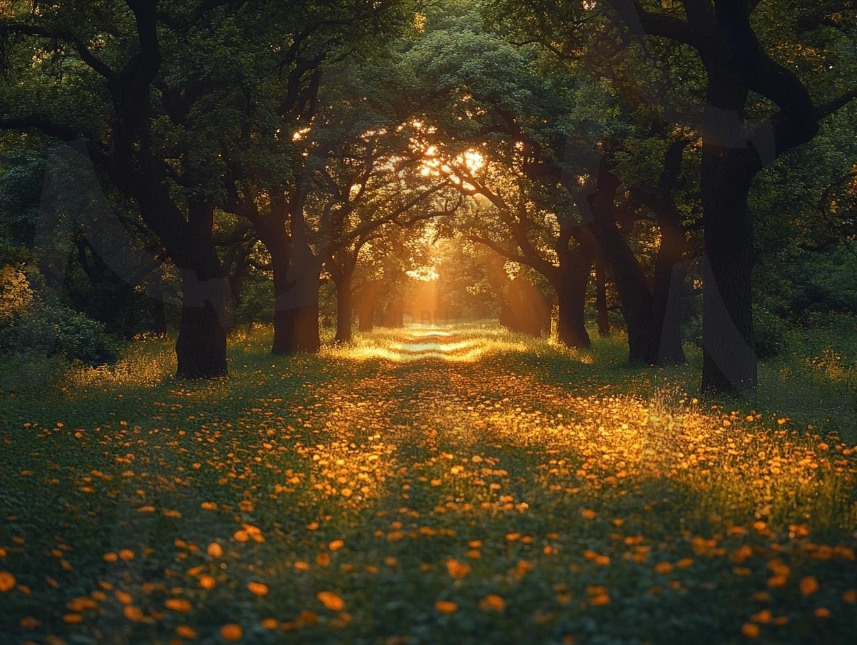 다양한 분위기의 숲속의 모습30 | 풍경, 배경, 환경, 숲, 자연, 나무, ai | 스탠바이 STANDBUY 디지털 콘텐츠