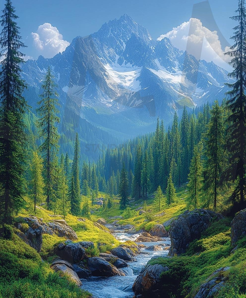 다양한 분위기의 숲속의 모습59 | 풍경, 배경, 환경, 숲, 자연, 나무, ai | 스탠바이 STANDBUY 디지털 콘텐츠