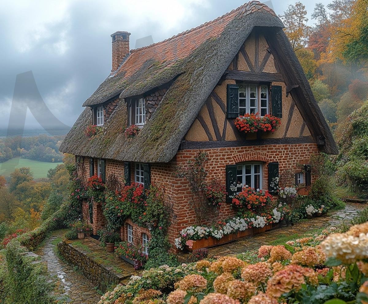 다양한 분위기의 주택의 모습1 | 풍경, 배경, 환경, 집, 주택, 건축물, ai | 스탠바이 STANDBUY 디지털 콘텐츠