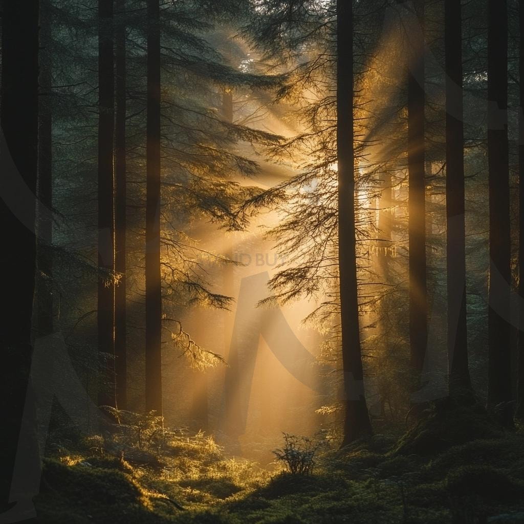 다양한 분위기의 숲속의 모습2 | 풍경, 배경, 환경, 숲, 자연, 나무, ai | 스탠바이 STANDBUY 디지털 콘텐츠