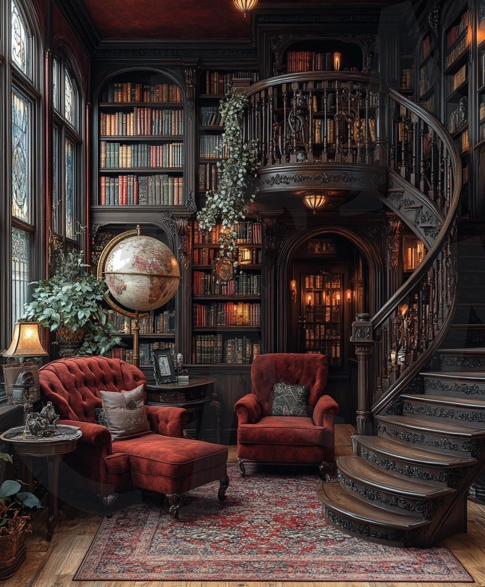 다양한 장소의 도서관의 모습44 | 풍경, 배경, 환경, 도서관, 건물, 책, ai | 스탠바이 STANDBUY 디지털 콘텐츠