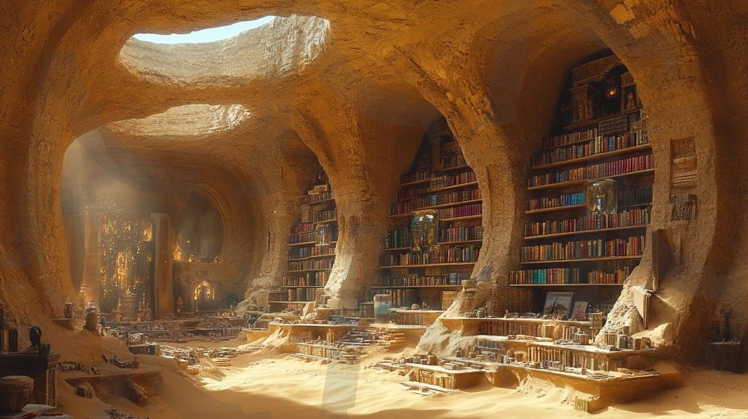 다양한 장소의 도서관의 모습63 | 풍경, 배경, 환경, 도서관, 건물, 책, ai | 스탠바이 STANDBUY 디지털 콘텐츠