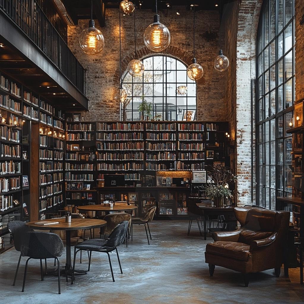 다양한 장소의 도서관의 모습56 | 풍경, 배경, 환경, 도서관, 건물, 책, ai | 스탠바이 STANDBUY 디지털 콘텐츠