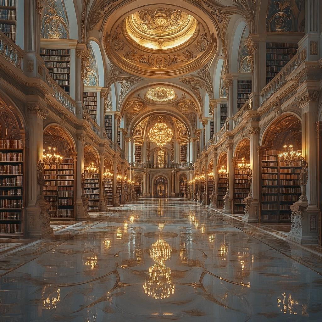 다양한 장소의 도서관의 모습2 | 풍경, 배경, 환경, 도서관, 건물, 책, ai | 스탠바이 STANDBUY 디지털 콘텐츠