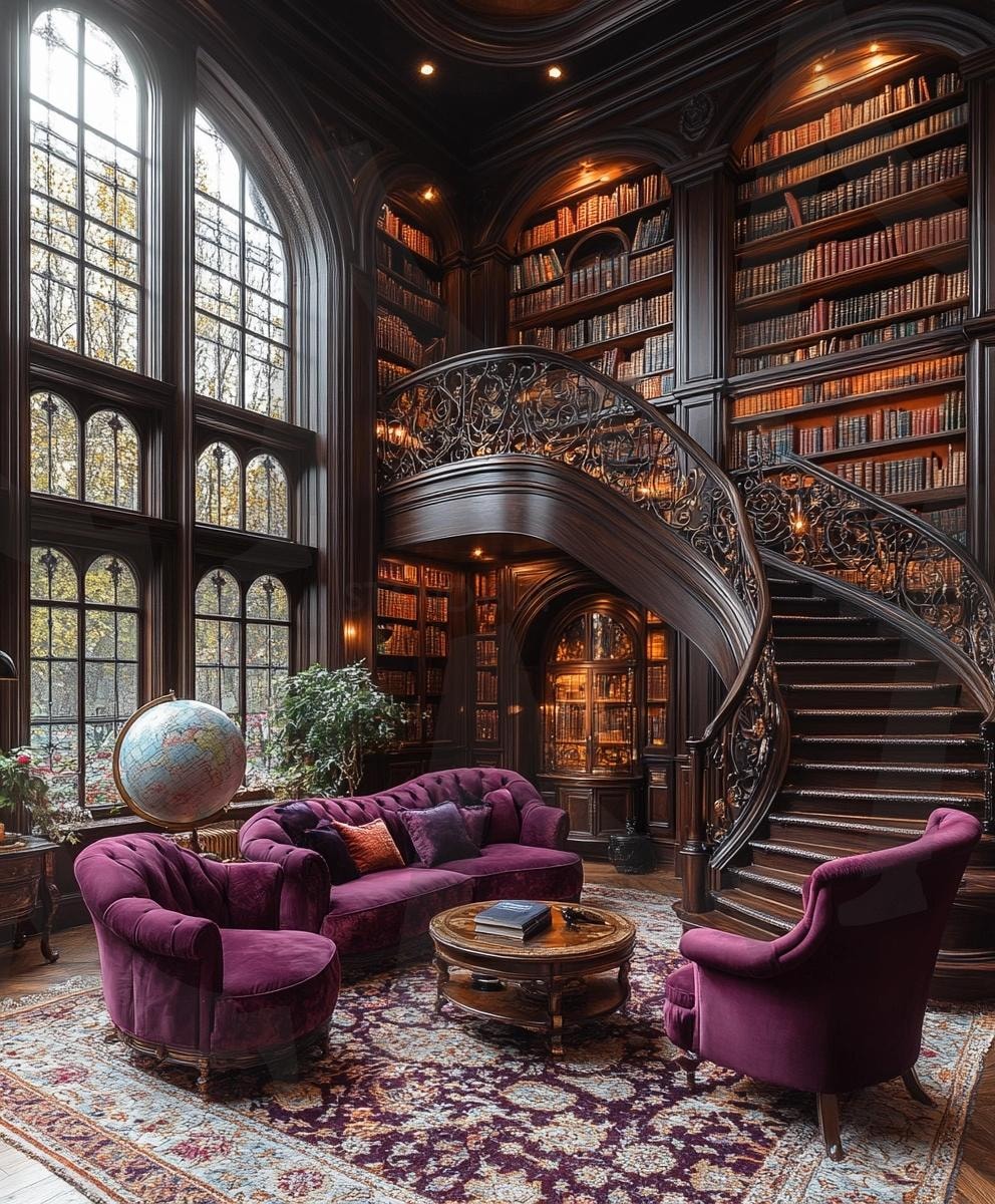 다양한 장소의 도서관의 모습45 | 풍경, 배경, 환경, 도서관, 건물, 책, ai | 스탠바이 STANDBUY 디지털 콘텐츠