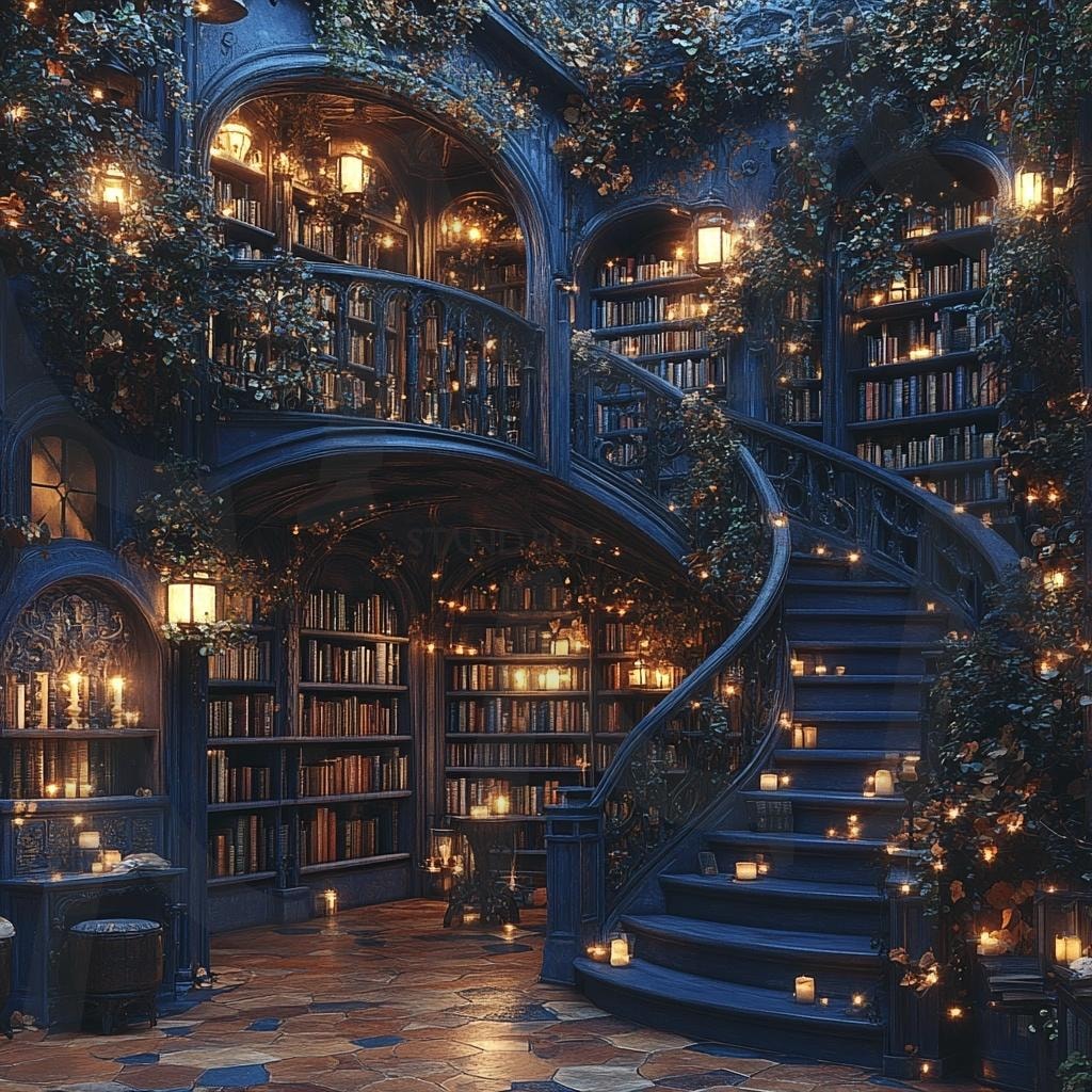 다양한 장소의 도서관의 모습75 | 풍경, 배경, 환경, 도서관, 건물, 책, ai | 스탠바이 STANDBUY 디지털 콘텐츠