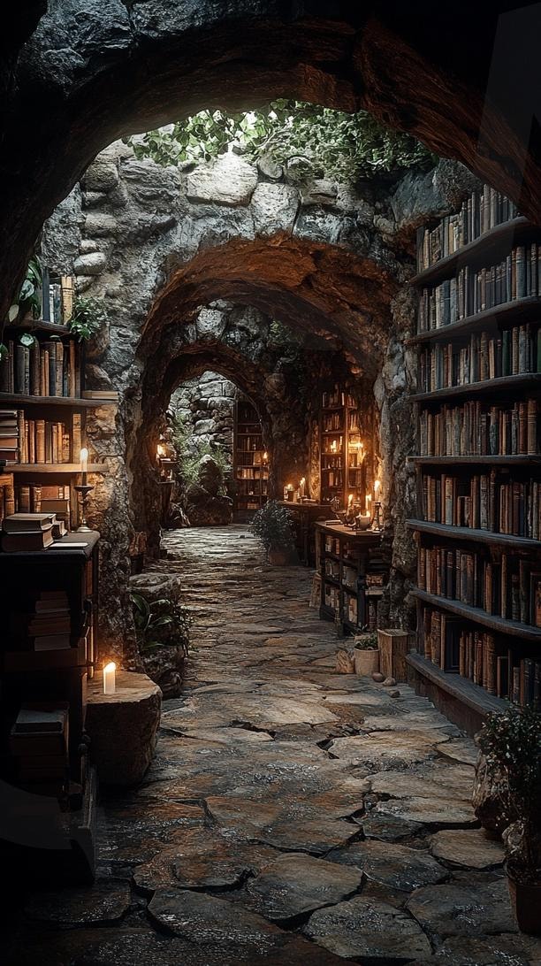 다양한 장소의 도서관의 모습29 | 풍경, 배경, 환경, 도서관, 건물, 책, ai | 스탠바이 STANDBUY 디지털 콘텐츠