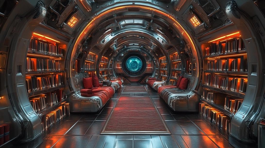 다양한 장소의 도서관의 모습19 | 풍경, 배경, 환경, 도서관, 건물, 책, ai | 스탠바이 STANDBUY 디지털 콘텐츠