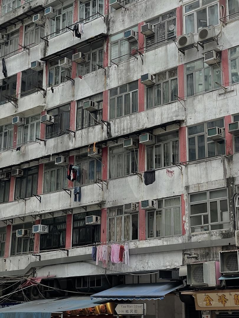 홍콩의 어느 건물 | 홍콩, 건물, 옛날, 오래된, 빈티지 | 스탠바이 STANDBUY 디지털 콘텐츠